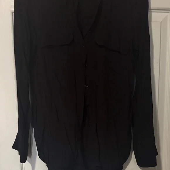 Zara Black Button Down Shirt - Picture 4 of 5
